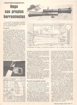Haga sus propias herramientas -Giramacho -Serrucho - Abril 1978