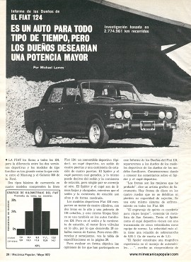 Informe de los dueños: Fiat 124 - Mayo 1972