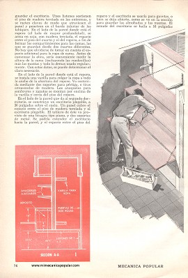 Sección para guardar las camas - Diciembre 1960