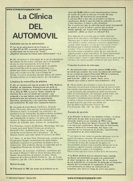 Clínica del Automóvil - Marzo 1974