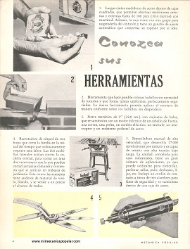 Conozca sus Herramientas - Julio 1962