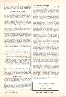 Electrónica Molecular - Septiembre 1960