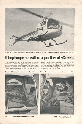 Helicóptero que puede alterarse para diferentes servicios - Febrero 1957