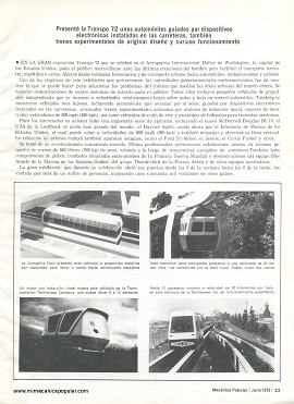 Modernos Medios de Transporte - Julio 1972