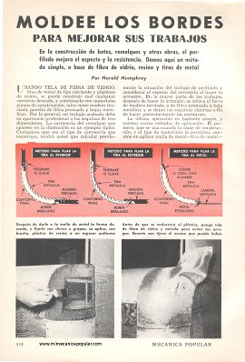 Moldee los bordes para mejorar sus trabajos - Agosto 1960