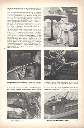 Proteja su Auto contra Incendios - Octubre 1953