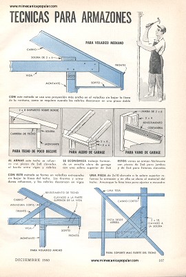 Técnicas para Armazones de Techos - Diciembre 1960