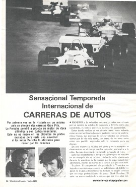 Sensacional Temporada Internacional de Carreras de Autos - Julio 1972