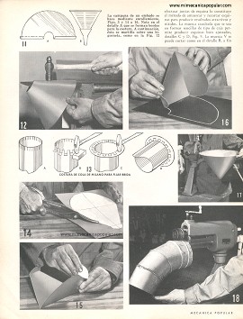 Cómo realizar trabajos con lámina metálica - Julio 1962