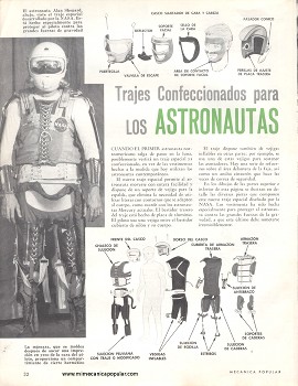 Trajes confeccionados para los astronautas - Septiembre 1962