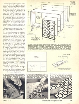 Aparador con puertas de rejillas - Abril 1963