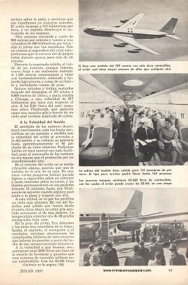 Aviación: Boeing 707 - Julio 1957