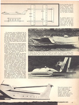 Catamarán volante - Abril 1965