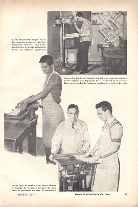 Los Ciegos Aprenden a Usar Herramientas Motrices - Mayo 1953