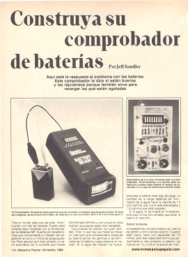Construya su comprobador de baterías - Diciembre 1980