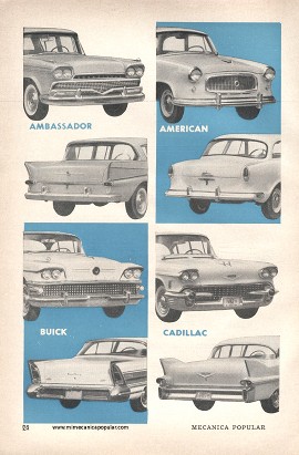¿Conoce usted bien los autos del 58? - Abril 1958