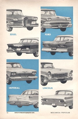 ¿Conoce usted bien los autos del 58? - Abril 1958