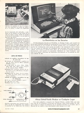 Construya un indicador de equilibrio estereofónico - Mayo 1968