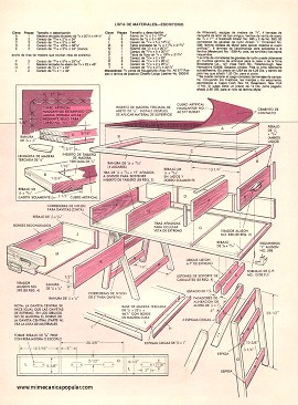 Escritorio de campaña de fácil construcción - Mayo 1979