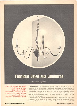 Fabrique Usted sus Lámparas - Mayo 1974