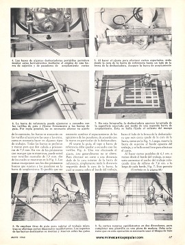 Guía para desbastadora-rebajadora - Mayo 1962