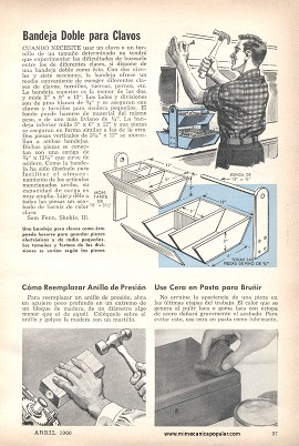 Ideas prácticas para el taller - Abril 1960