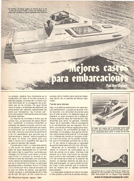 Mejores cascos para embarcaciones - Agosto 1980