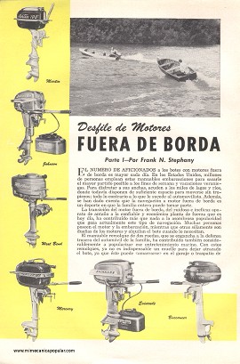 Desfile de Motores Fuera de Borda - Mayo 1954