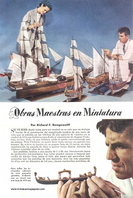 Modelismo Naval: Obras Maestras en Miniatura - Mayo 1950