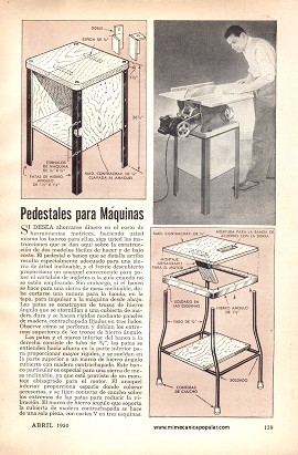 Pedestales para Máquinas - Abril 1950