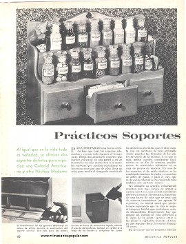 Prácticos Soportes para la Cocina - Abril 1967