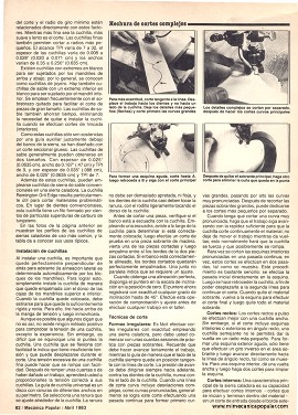 Use la caladora como un profesional - Parte 1 - Abril 1983