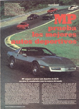 MP prueba los 11 mejores autos deportivos del mundo - Abril 1984
