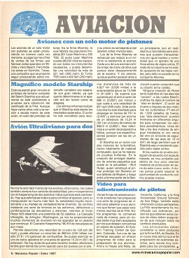 Aviación - Enero 1987
