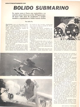 Bólido Submarino - Marzo 1968