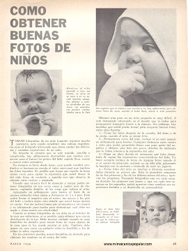 Cómo obtener buenas fotos de niños - Marzo 1968