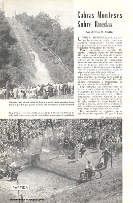Motociclismo: Cabras Monteses Sobre Ruedas - Febrero 1955