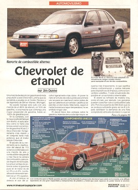 Chevrolet Lumina de etanol - Marzo 1993