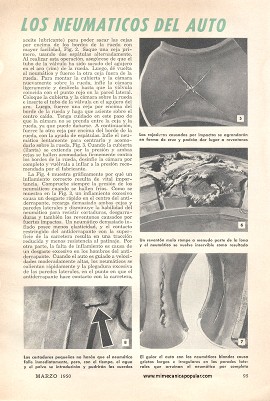 El Cuidado de los Neumáticos del Auto - Marzo 1950