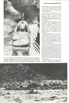 Navegando por el Gran Cañón en un Bote a Motor - Junio 1950