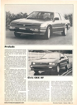 Honda del 85 - Febrero 1985