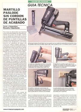 Martillo Eléctrico Paslode Sin Cordón de Puntillas de Acabado - Octubre 1993