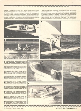 Más velocidad en los nuevos botes - Mayo 1983