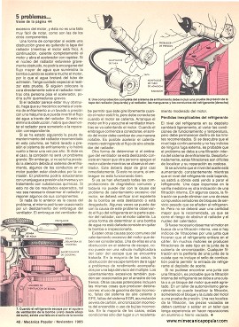 5 problemas del sistema de enfriamiento - Noviembre 1985