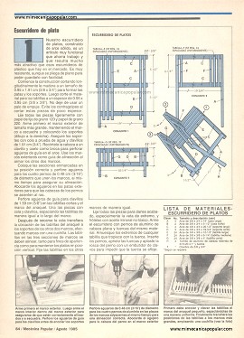4 proyectos para la casa - Agosto 1985
