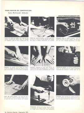 Trabajos con plexiglás -plástico acrílico - Septiembre 1970