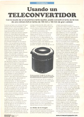 Fotografía: Usando un Teleconvertidor - Octubre 1993