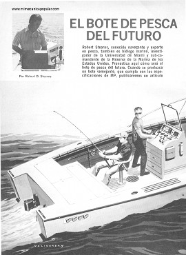 El bote de pesca del futuro - Septiembre 1973