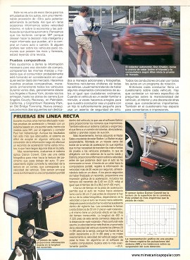 Buscando la precisión para someter a prueba los automóviles - Febrero 1995