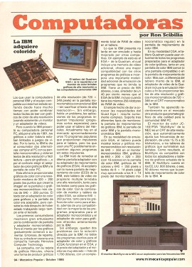 Computadoras - Octubre 1986